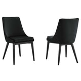 Viscount Accent Performance Velvet Dining Chairs - Set of 2