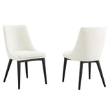 Viscount Accent Performance Velvet Dining Chairs - Set of 2