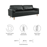 Valour 88" Leather Sofa