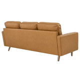 Valour 78" Leather Apartment Sectional Sofa