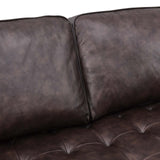 Valour 98" Leather Sectional Sofa