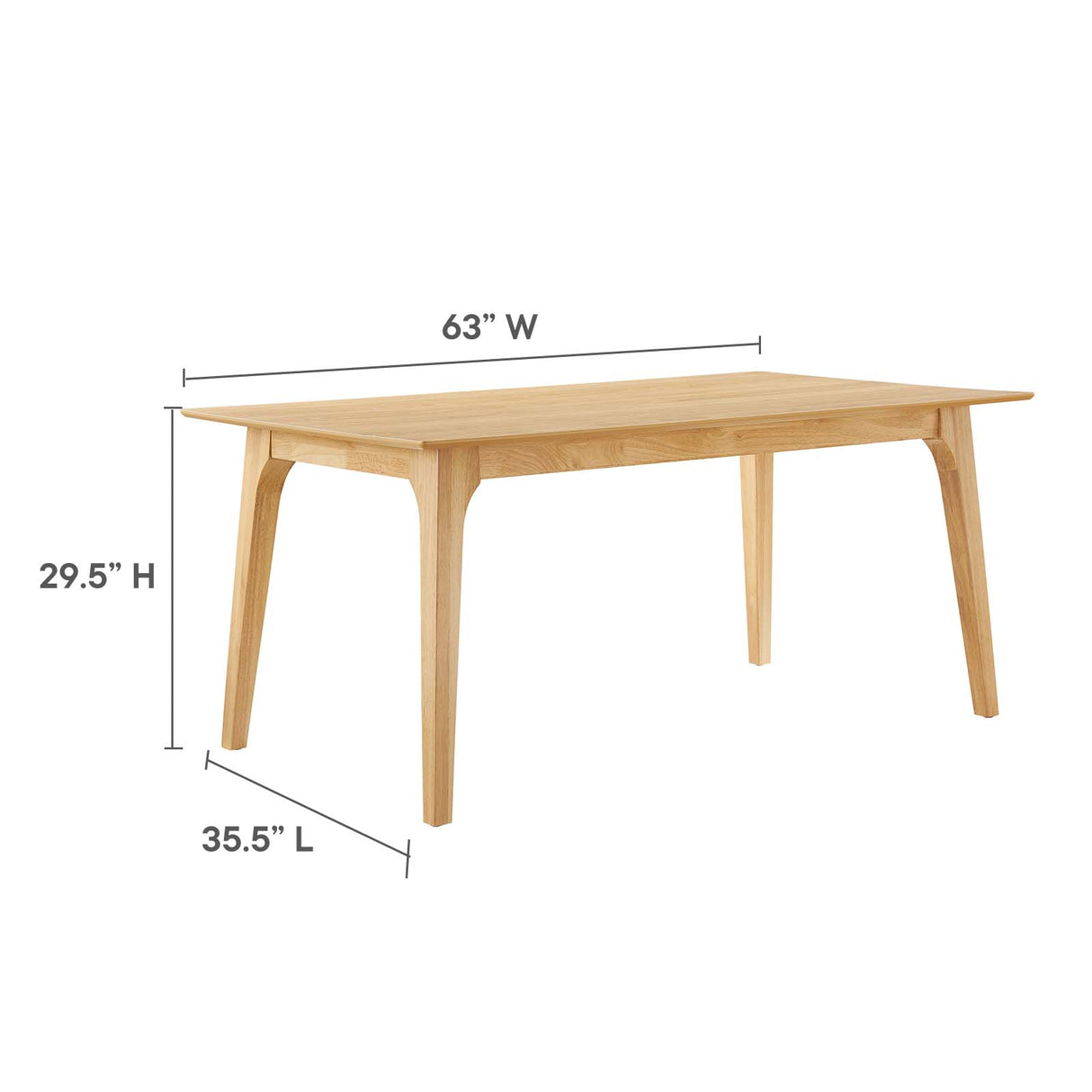 Juxtapose 63" Rectangle Dining Table