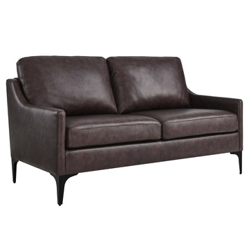 Corland Leather Loveseat