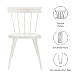 Sutter Wood Dining Side Chair Set of 2