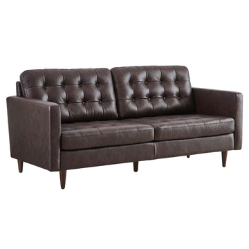 Exalt Tufted Leather Sofa