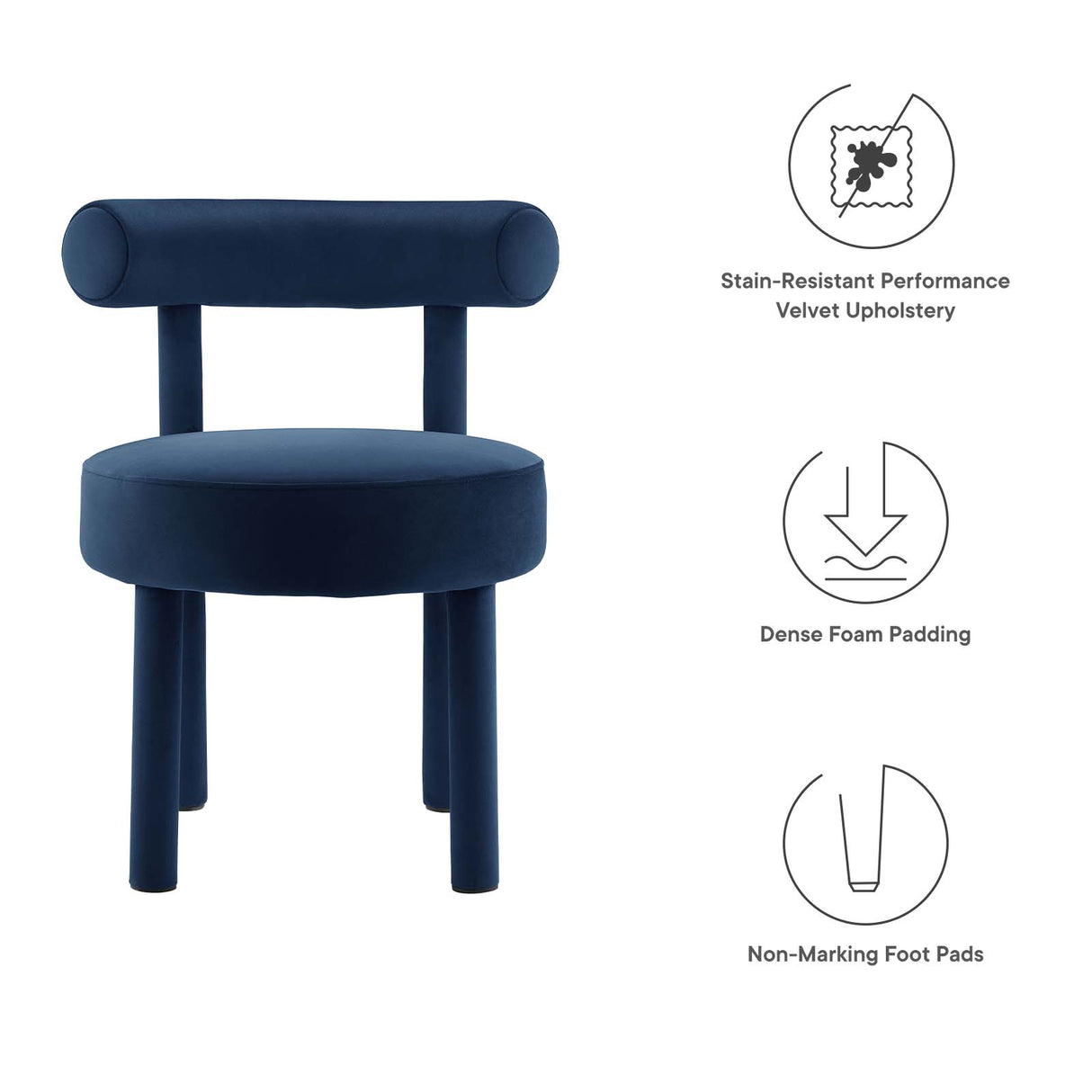 Toulouse Performance Velvet Dining Chair