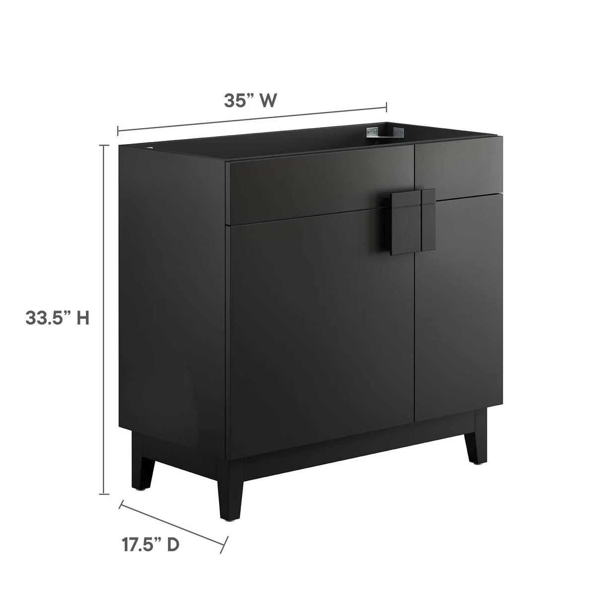 Miles 36" Bathroom Vanity Cabinet (Sink Basin Not Included)