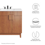 Miles 36" Bathroom Vanity Cabinet (Sink Basin Not Included)