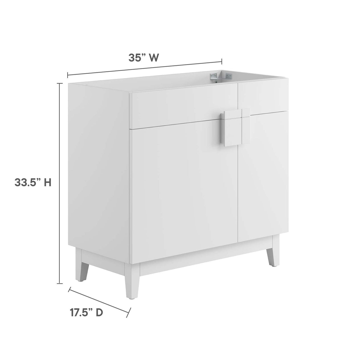 Miles 36" Bathroom Vanity Cabinet (Sink Basin Not Included)