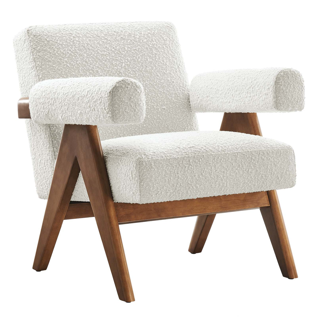 Lyra Boucle Fabric Armchair