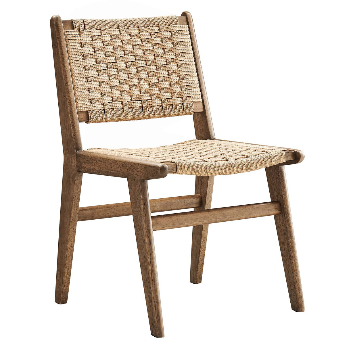 Saoirse Woven Rope Wood Dining Side Chair - Set of 2