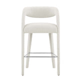 Pinnacle Boucle Upholstered Bar Stool Set of Two