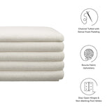 Mezzo Boucle Upholstered Storage Bench