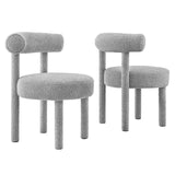 Toulouse Boucle Fabric Dining Chair - Set of 2