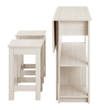 Meadowbrook 3-Piece Kitchen Island and Stool Set