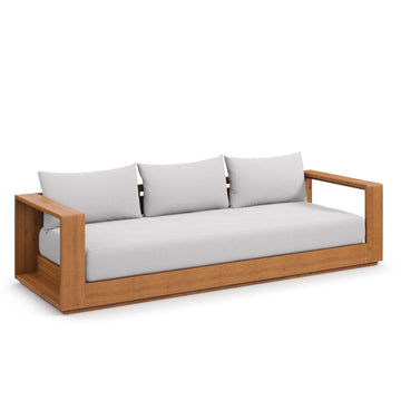 Tahoe Outdoor Patio Acacia Wood Sofa