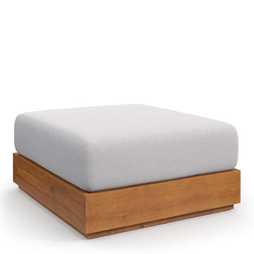 Tahoe Outdoor Patio Acacia Wood Ottoman