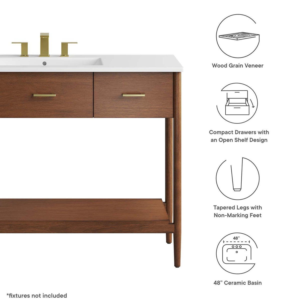 Zaire 48" Single Sink Bathroom Vanity