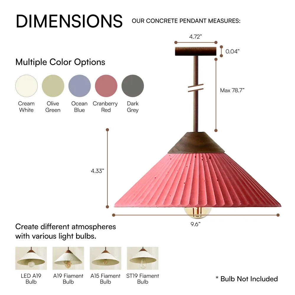 Summit Mountain  Cranberry Red Pendant Light, Max 20W, E26 Base, Damp Rated