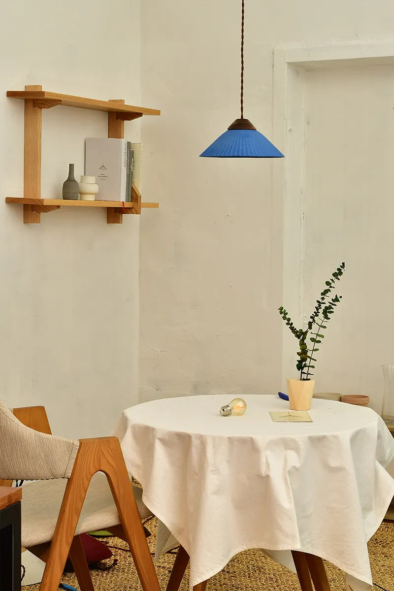Summit Mountain  Ocean Blue Pendant Light, Max 20W, E26 Base, Damp Rated