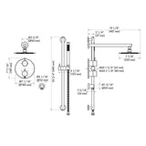 ZLINE Autograph Edition Emerald Bay Thermostatic Shower System in Polished Gold (EMBY-SHS-T2-PG)