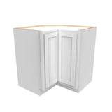 Shaker White - Lazy Susan Base Cabinet w/ Wood Tray - 33W x 34.5H x 24D