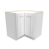 Shaker White - Lazy Susan Base Cabinet w/ Wood Tray - 36W x 34.5H x 24D