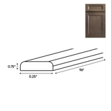 RTA - Essence Cemento - Batten Molding - 96"W x 0.75"H x 0.25"D - ESC-BAM