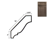 RTA - Essence Cemento - Standard Crown Molding - 2.875"W x 3"H x 96"D
