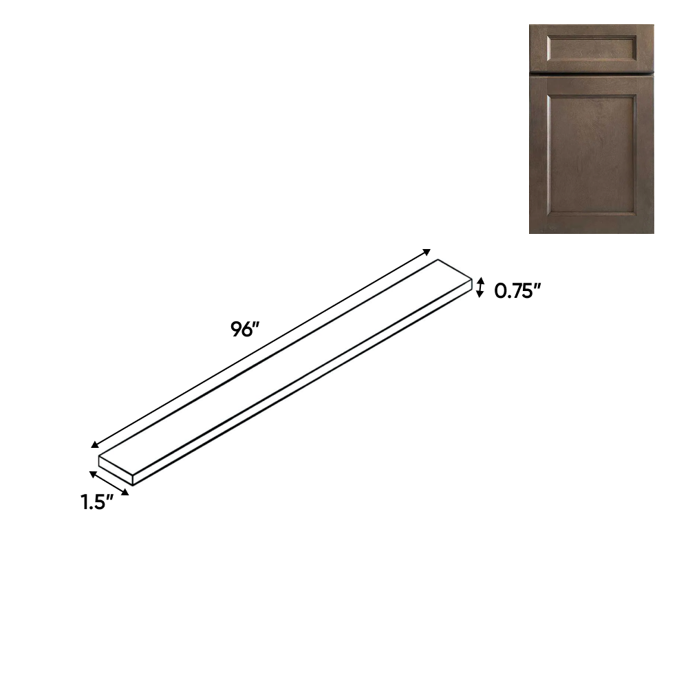 RTA - Essence Cemento - Tall Fillers - 1.5"W x 96"H x 0.75"D - ESC-TF1.596