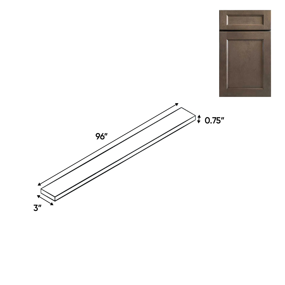 RTA - Essence Cemento - Tall Fillers - 3"W x 96"H x 0.75"D - ESC-TF396