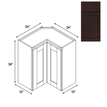 RTA - Beech Espresso - Wall Easy Reach Cabinet - 24