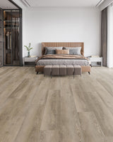 WPC Luxury Vinyl Flooring, Click Lock Floating, Charleston Pine, 9" X 60" X 8mm, 22 mil Wear Layer - Essentials Collection (29.92 SQFT/CTN)