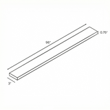 F396 Filler 3W x 96H x .75D