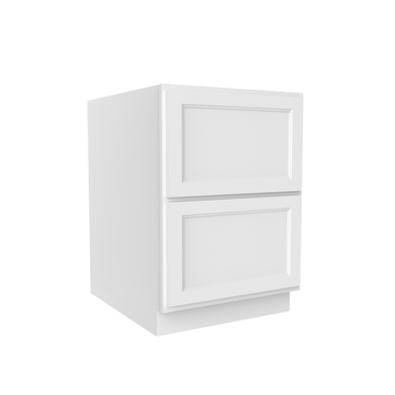 RTA - Fashion White - Two Drawer Base Cabinet | 30"W x 34.5"H x 24"D