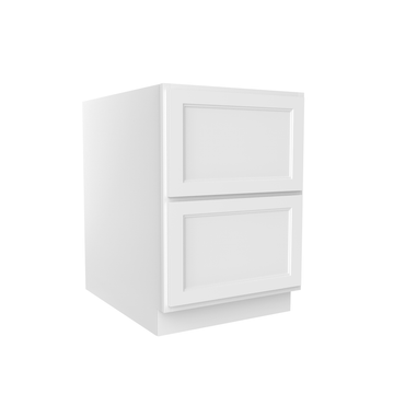 RTA - Fashion White - Two Drawer Base Cabinet | 33"W x 34.5"H x 24"D