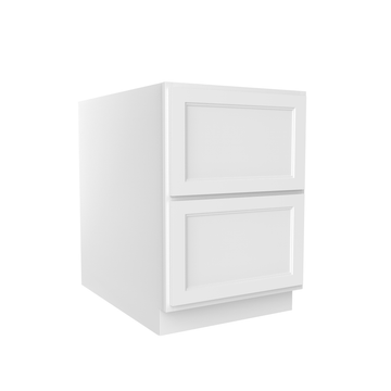 RTA - Fashion White - Two Drawer Base Cabinet | 36"W x 34.5"H x 24"D