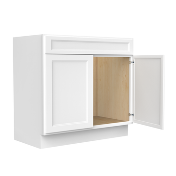 RTA - Fashion White - Double Door Vanity Cabinet | 36