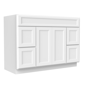 RTA - Fashion White - Door & Drawer Vanity Cabinet | 48"W x 34.5"H x 21"D