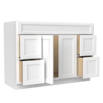 RTA - Fashion White - Door & Drawer Vanity Cabinet | 48