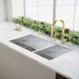 ZLINE Gemini Kitchen Faucet in Polished Gold (GEM-KF-PG)