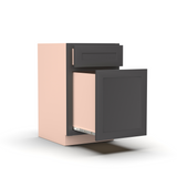 Liberty Shaker Grey - 18 Inch File Drawer Base Cabinet - 18" Width x 30" Height x 21" Depth