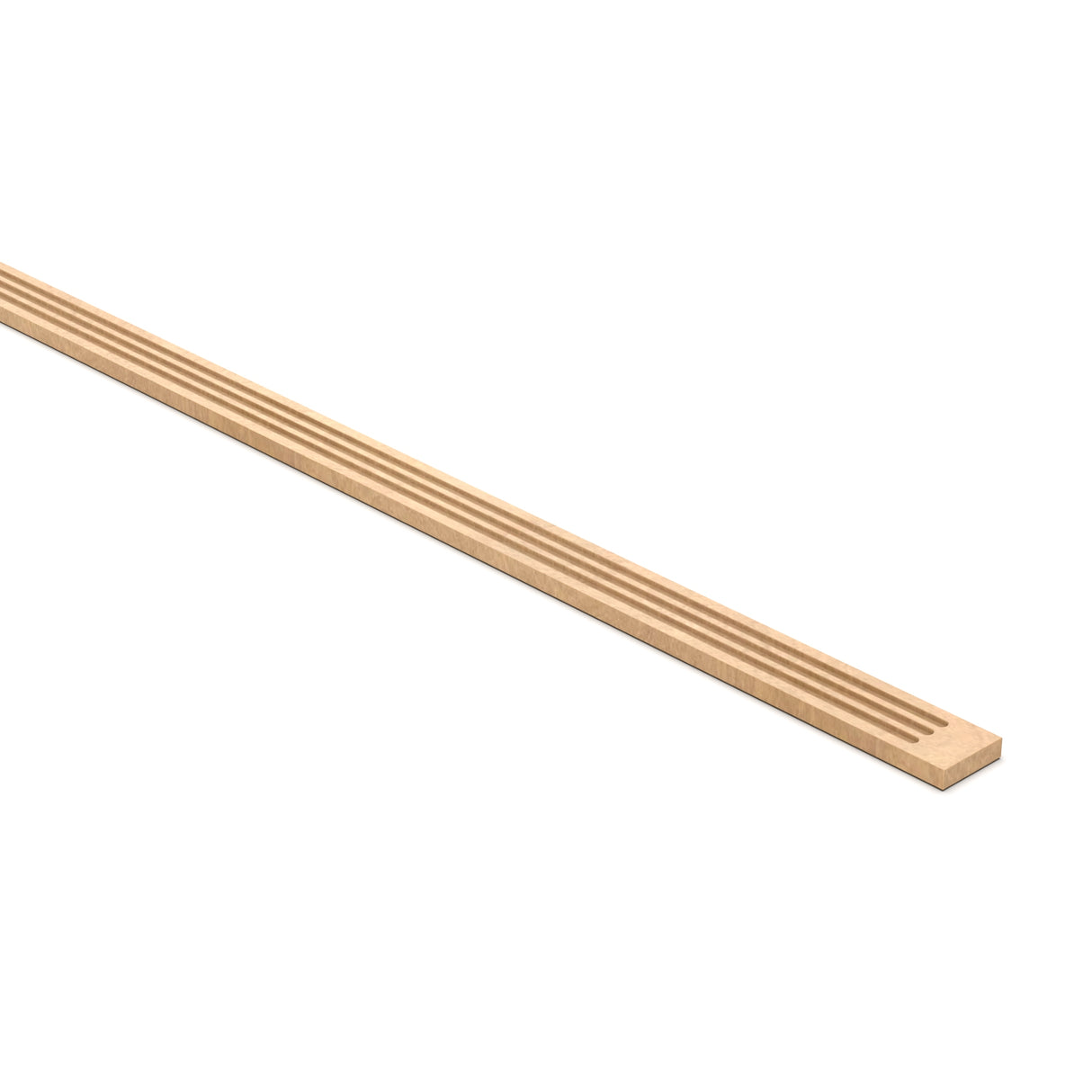 Liberty Shaker Karamel - 3 Inch Flutted Wall Fillers Accessories - 3" Width x 96" Height x .75" Depth