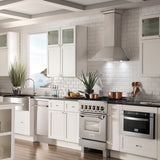 ZLINE 24 in. 2.8 cu. ft. Legacy Dual Fuel Range with 4 Burner Gas Cooktop and Electric Convection Oven in Satin Stainless Steel (RAS-SN-24)