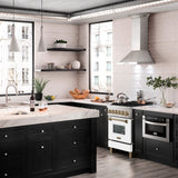 ZLINE Autograph Edition 24 in. 2.8 cu. ft. Legacy Dual Fuel Range with 4 Burner Gas Cooktop and Electric Convection Oven in Satin Stainless Steel with White Matte Door and Champagne Bronze Accents (RASZ-WM-24-CB)