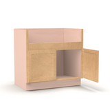 Liberty Shaker Karamel - 36 Inch Farm Sink Base Cabinet - 36" Width x 34.5" Height x 24" Depth