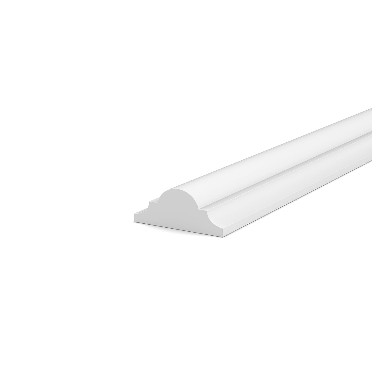 RTA - Liberty Shaker White - Furniture Molding - 96"W x 0.75"H x 1.6"D