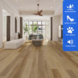 SPC Luxury Vinyl Flooring, Toffeenut Umber, 7" x 72" x 5.5mm, 20 mil Wear Layer - Lone Star Spirit Collections (28.37SQ FT/ CTN)