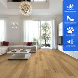 SPC Luxury Vinyl Flooring, Click Lock Floating, Naples Parfum, 7" x 48" x 5mm, 12 mil Wear Layer - Bambino Collections (23.64SQ FT/ CTN)