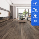 SPC Luxury Vinyl Flooring, Click Lock Floating, Cliffside Oak, 7" x 48" x 5mm, 12 mil Wear Layer - Bambino Collections (23.64SQ FT/ CTN)